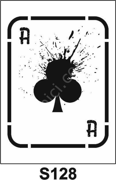 Diğer Karışık Desenler Stencil Şablon (15x20) S-128