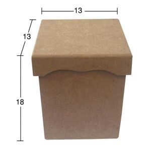 Ahşap Üstten Kapaklı Büyük Kutu KU263