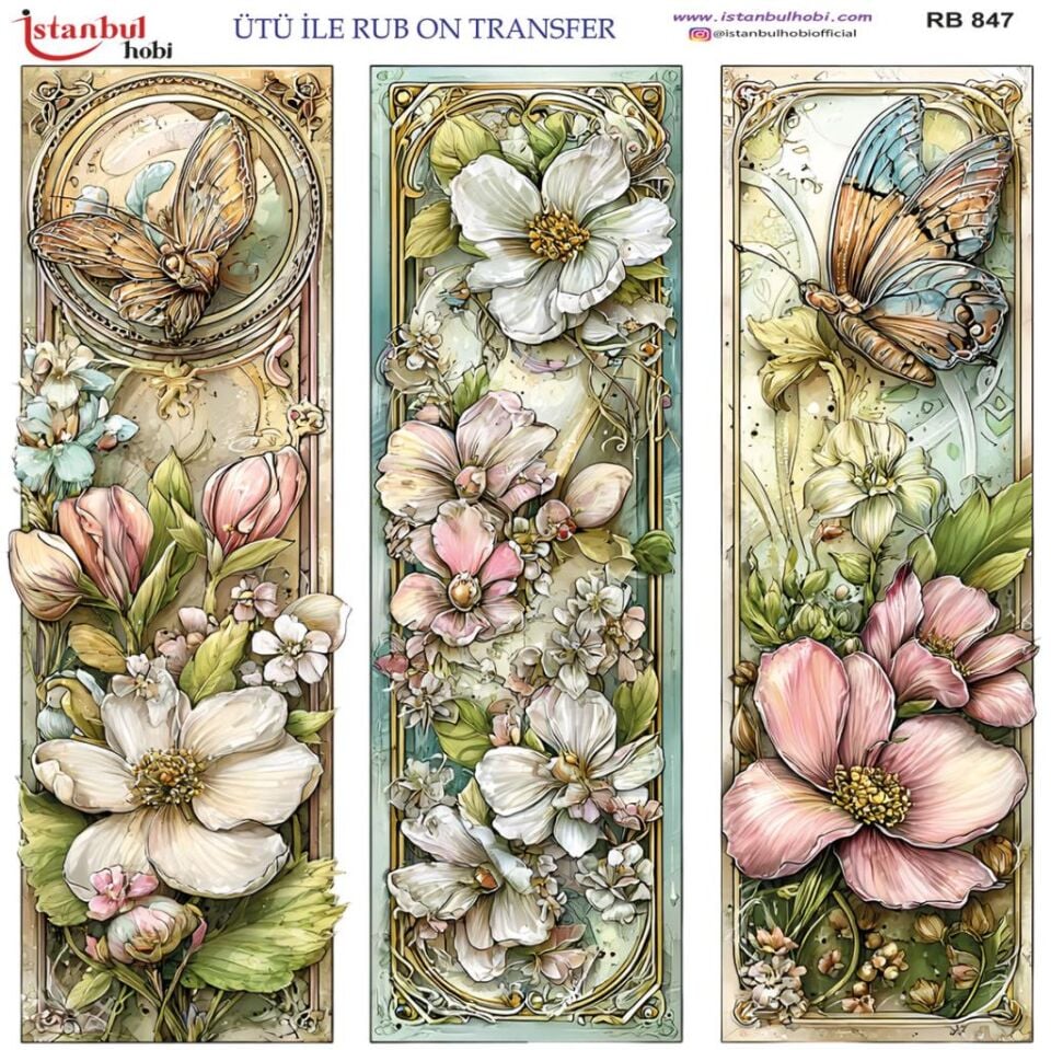 Ütü ile Rub On Transfer Kağıdı 30x30cm RB-847