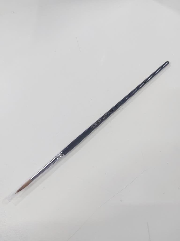 Cenova Art Yuvarlak Uç Samur Kıl Fırça S110 No:3