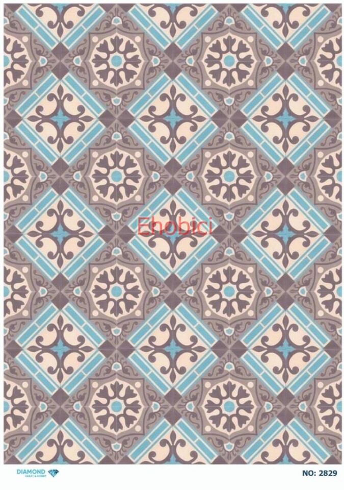Diamond Pirinç Dekopaj Kağıdı - 2829