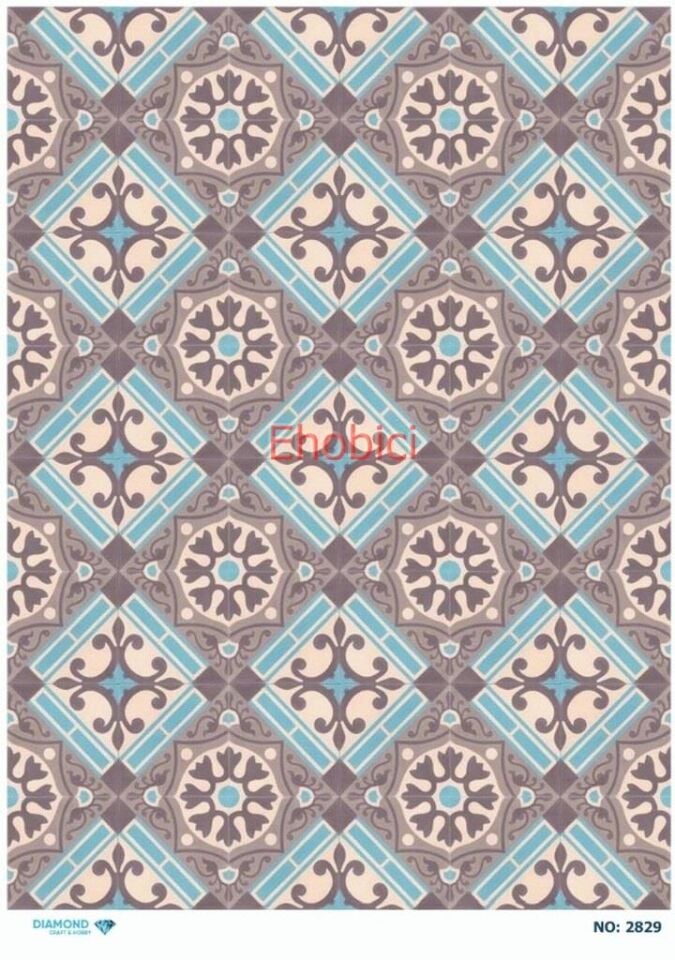 Diamond Pirinç Dekopaj Kağıdı - 2829