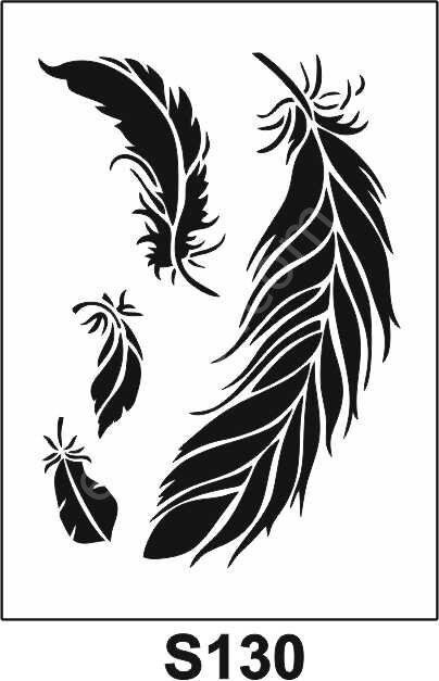 Diğer Karışık Desenler Stencil Şablon (21x30) S-130