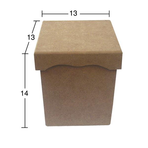 Ahşap Üstten Kapaklı Orta Kutu KU264