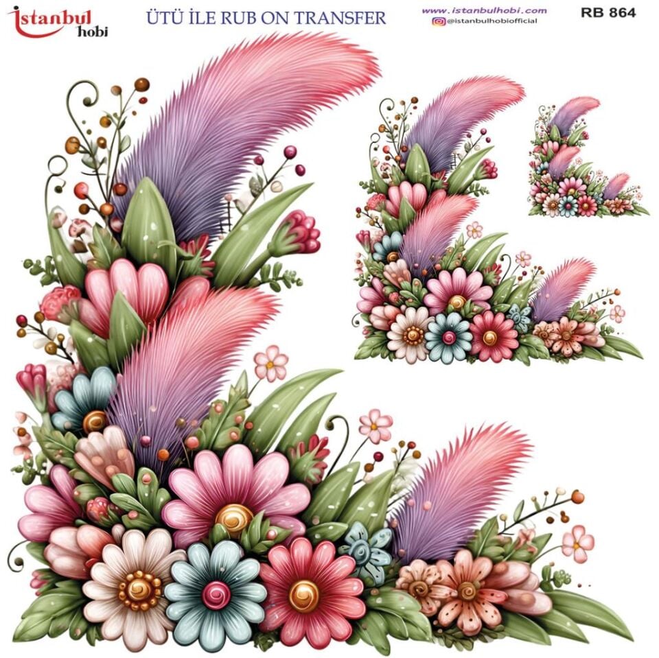 Ütü ile Rub On Transfer Kağıdı 30x30cm RB-864