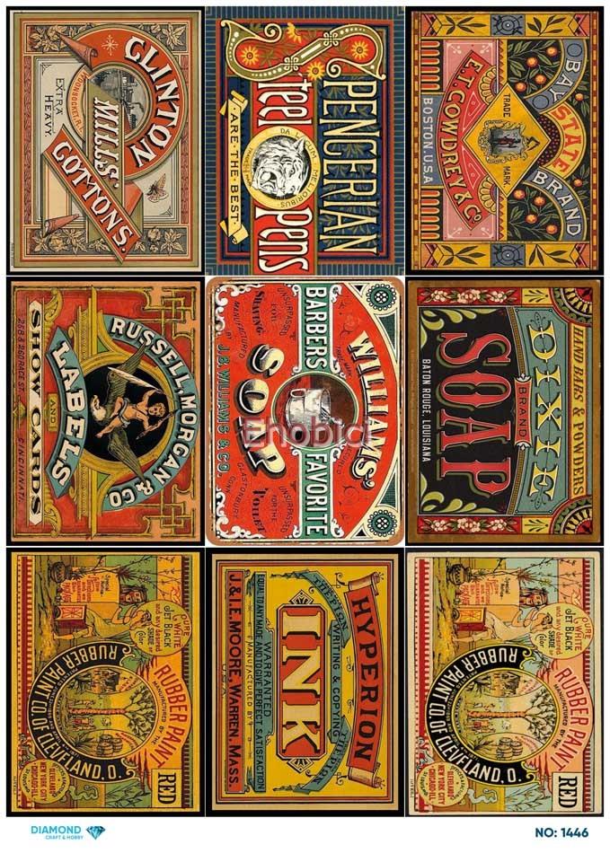 Diamond Pirinç Dekopaj Kağıdı - 1446