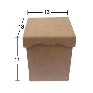 Ahşap Üstten Kapaklı Küçük Kutu KU265