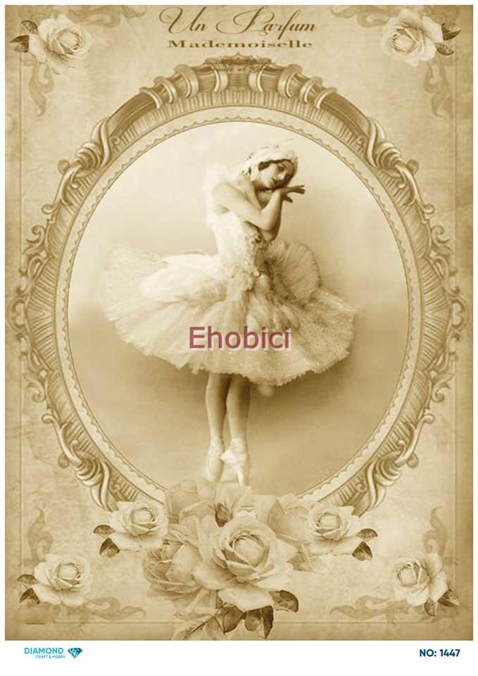 Diamond Pirinç Dekopaj Kağıdı - 1447