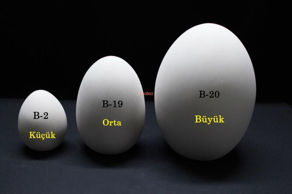 Seramik Orta Boy Yumurta B-19 - 15cm