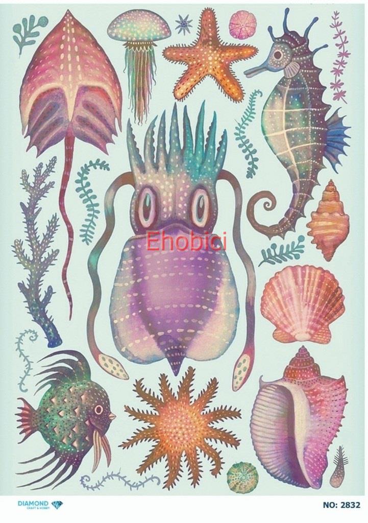 Diamond Pirinç Dekopaj Kağıdı - 2832