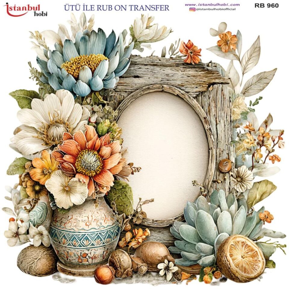 Ütü ile Rub On Transfer Kağıdı 30x30cm RB-960