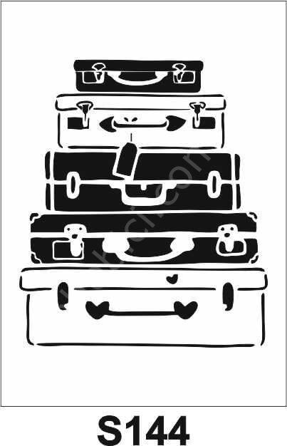 Diğer Karışık Desenler Stencil Şablon (21x30) S-144