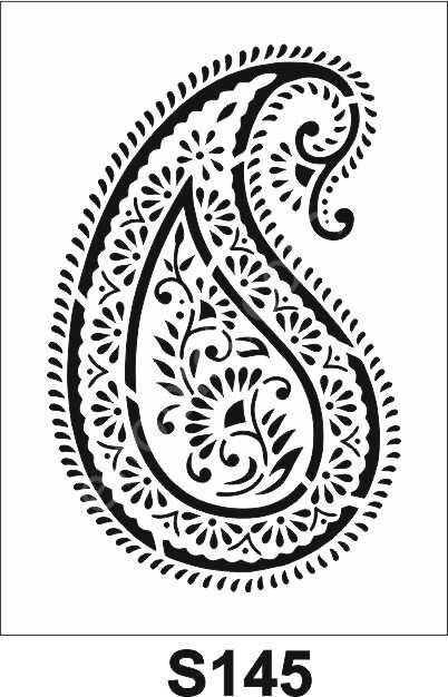 Diğer Karışık Desenler Stencil Şablon (21x30) S-145