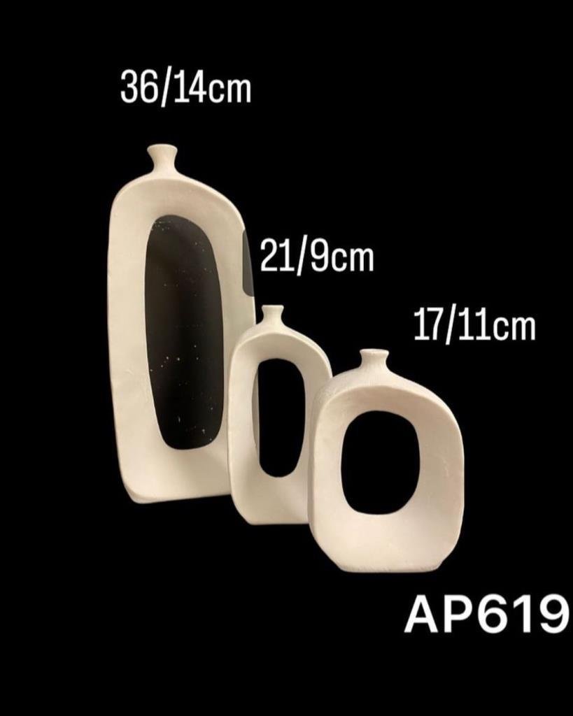 Polyester Dekoratif Vazo Seti 3'lü AP0619