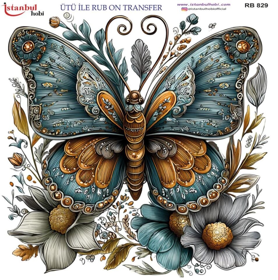 Ütü ile Rub On Transfer Kağıdı 30x30cm RB-829