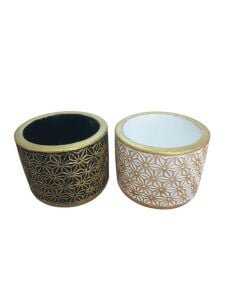 Dantel Desenli Saksı Seti 8x6,5cm+