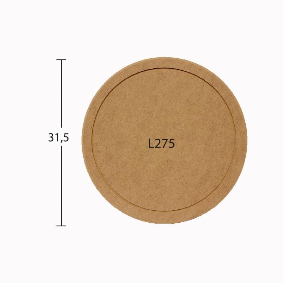 Ahşap Yuvarlak Supla Çap: 31,5cm L275