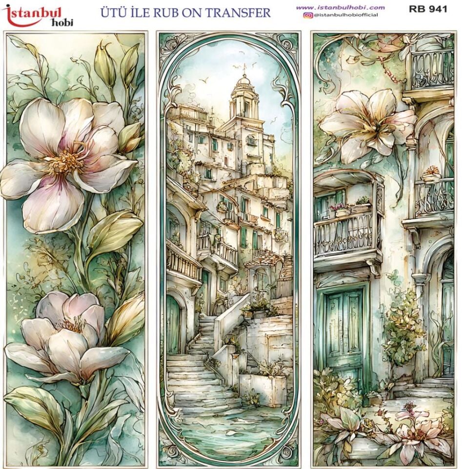 Ütü ile Rub On Transfer Kağıdı 30x30cm RB-941