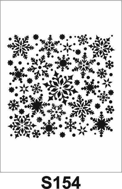 Diğer Karışık Desenler Stencil Şablon (25x25) S-154