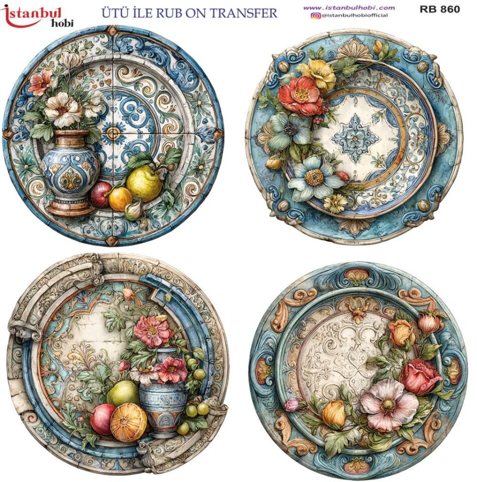 Ütü ile Rub On Transfer Kağıdı 30x30cm RB-860