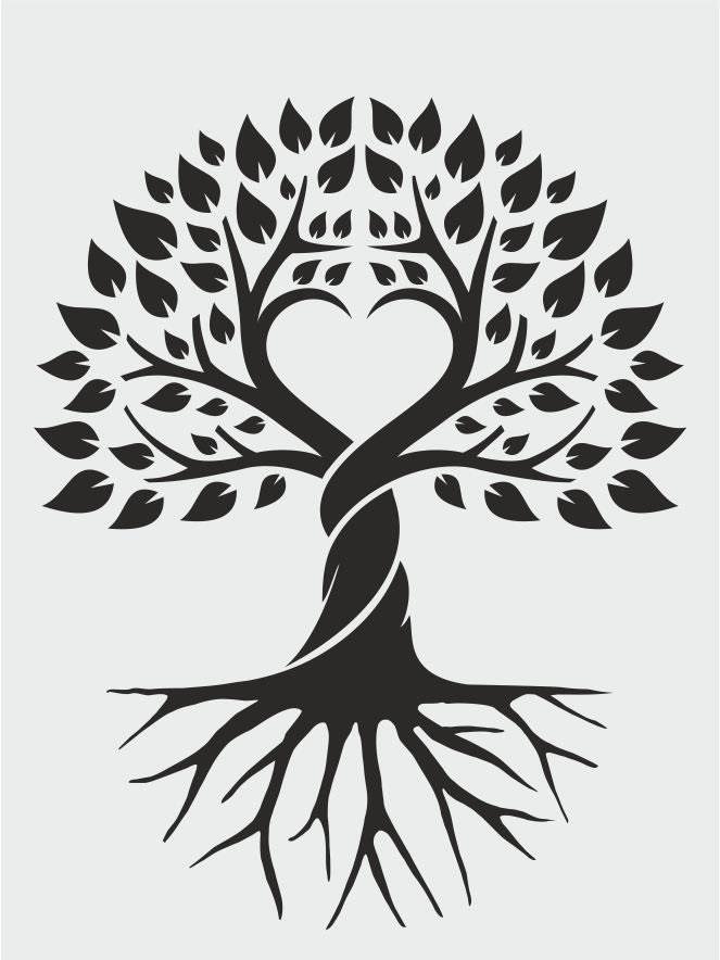 Çiçek Desen Stencil Şablon (21x30) F-163