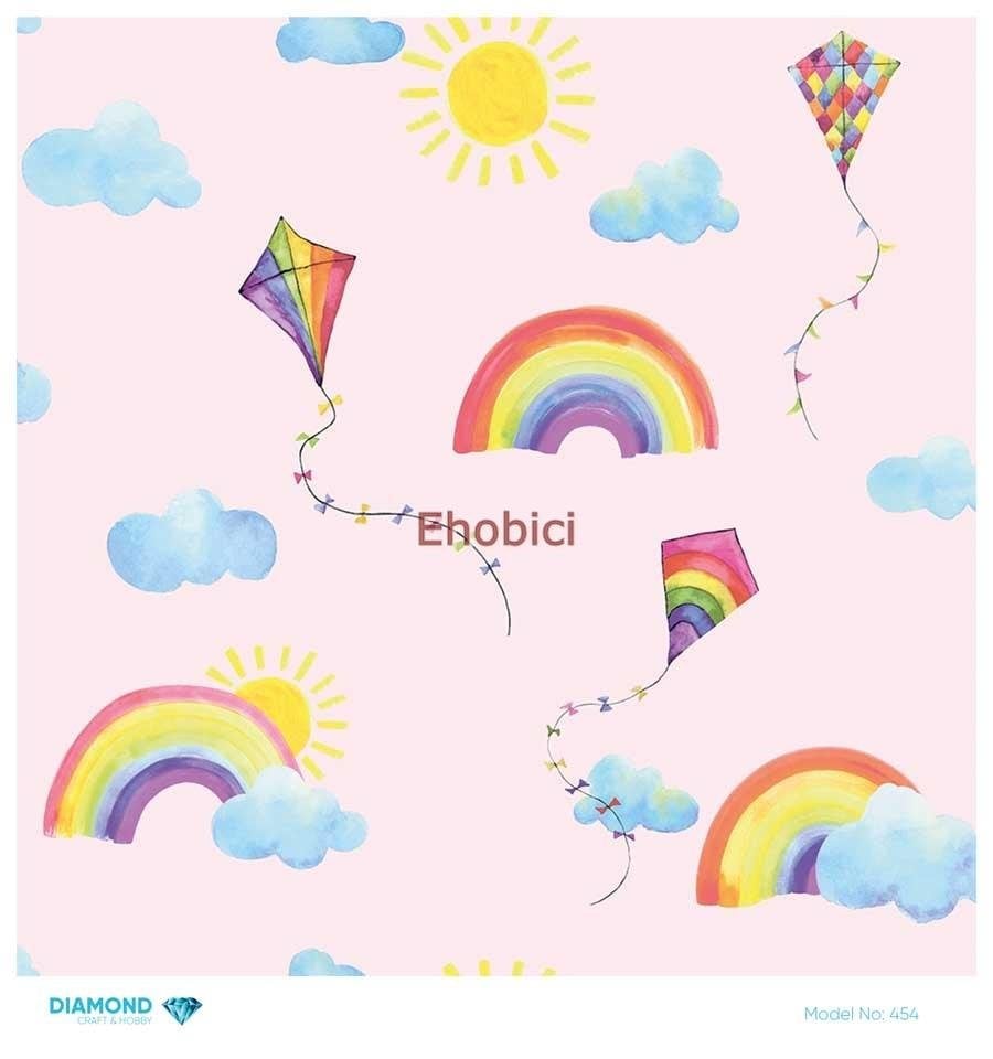 Diamond Pirinç Dekopaj Kağıdı - 454 - 30x30