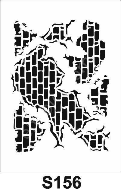 Diğer Karışık Desenler Stencil Şablon (21x30) S-156