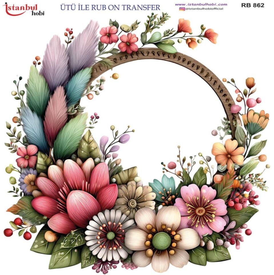 Ütü ile Rub On Transfer Kağıdı 30x30cm RB-862