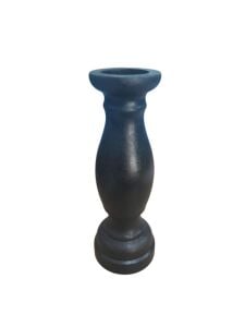 Ahşap Siyah Şamdan 20x7cm