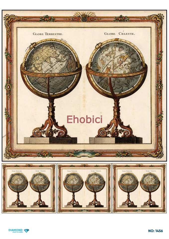 Diamond Pirinç Dekopaj Kağıdı - 1456