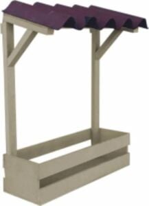 Çatılı Ahşap Çiçeklik 50x52cm TR-633