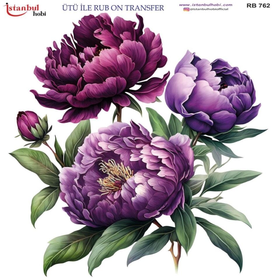 Ütü ile Rub On Transfer Kağıdı 30x30cm RB-762