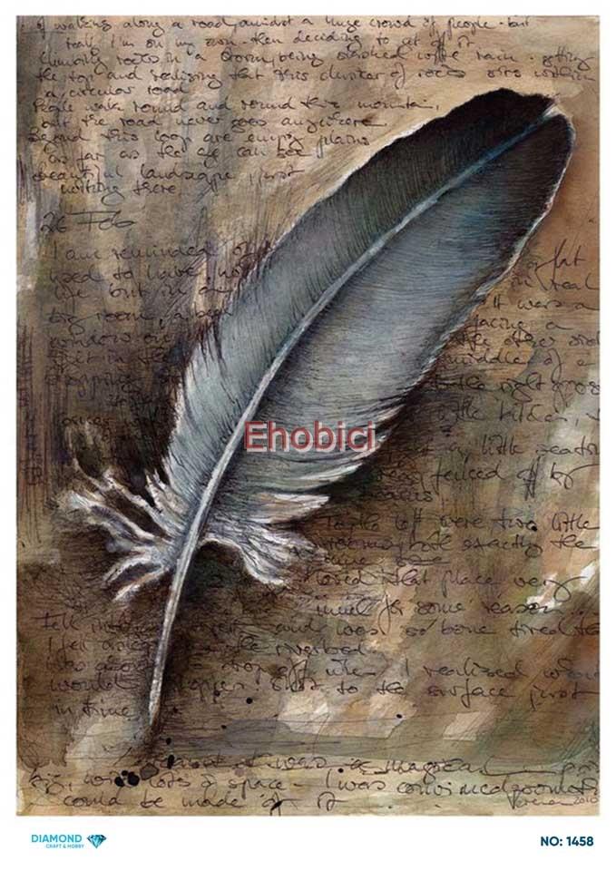 Diamond Pirinç Dekopaj Kağıdı - 1458