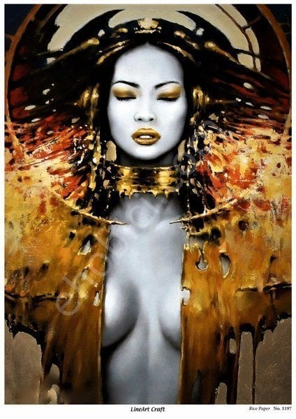 Lineart Craft Pirinç Dekopaj Kağıdı Model - 1197