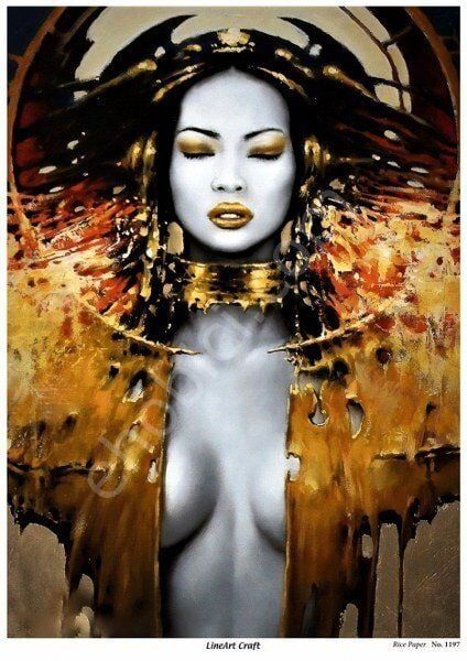 Lineart Craft Pirinç Dekopaj Kağıdı Model - 1197