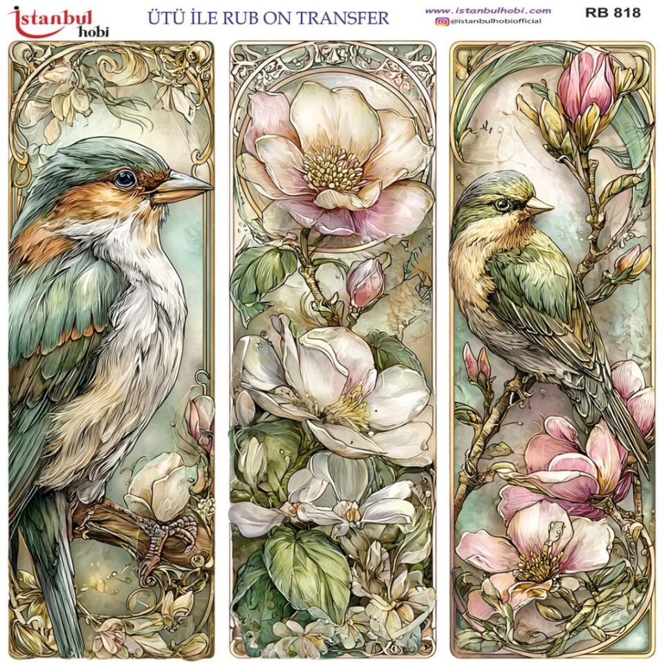 Ütü ile Rub On Transfer Kağıdı 30x30cm RB-818
