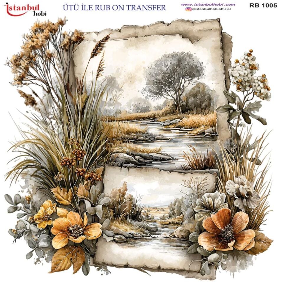 Ütü ile Rub On Transfer Kağıdı 30x30cm RB-1005