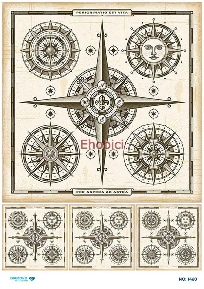 Diamond Pirinç Dekopaj Kağıdı - 1460