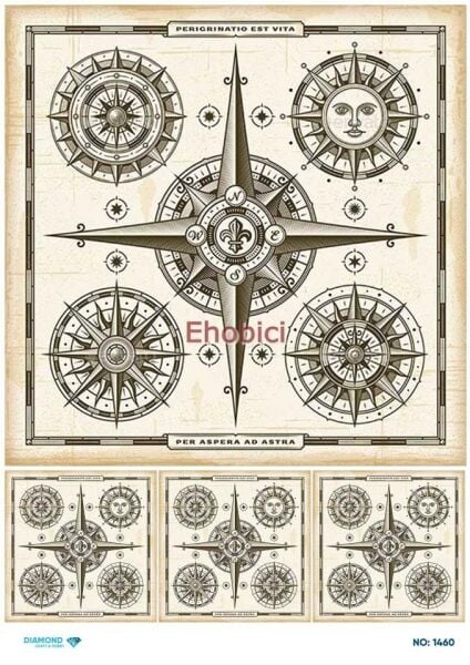 Diamond Pirinç Dekopaj Kağıdı - 1460