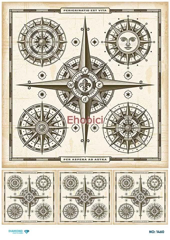 Diamond Pirinç Dekopaj Kağıdı - 1460