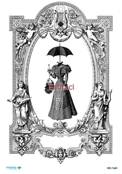 Diamond Pirinç Dekopaj Kağıdı - 1461