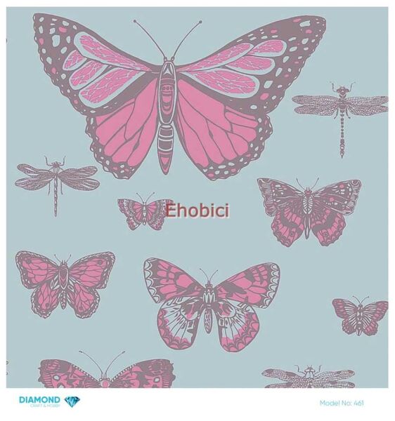 Diamond Pirinç Dekopaj Kağıdı - 461 - 30x30