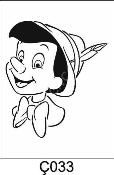 Çocuk Desen Stencil Şablon (20x20) Ç-033