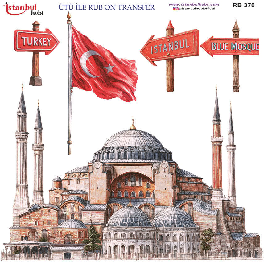 Ütü ile Rub On Transfer Kağıdı 30x30cm RB-378