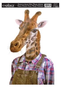 Cadence Kumaş Transfer PAFT-02 Hayvan Portreleri 21x30cm