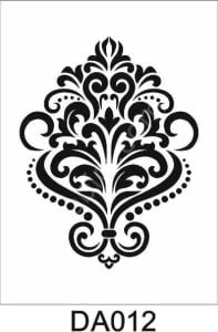Damask Desen Stencil Şablon (25x35) DA-012