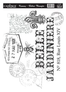 FT-09  Cadence Kumaş Transfer 25x35cm