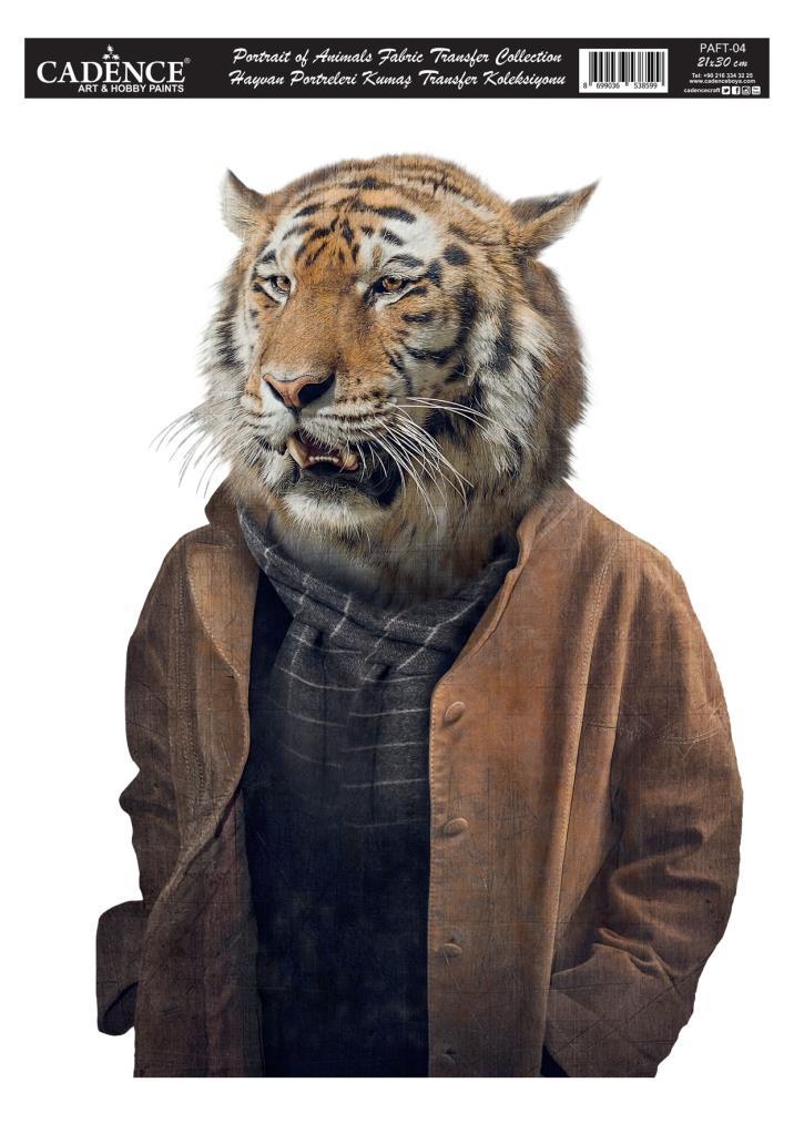 Cadence Kumaş Transfer PAFT-04 Hayvan Portreleri 21x30cm