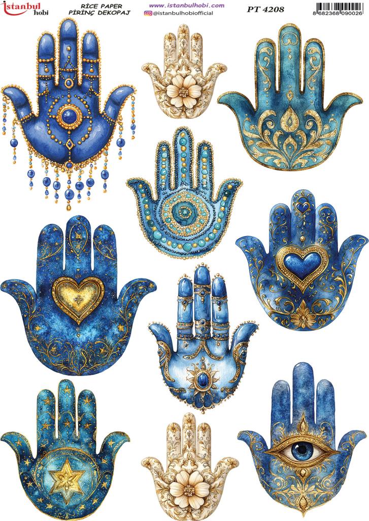 Pirinç Dekopaj Kağıdı 30x42cm PT-4208