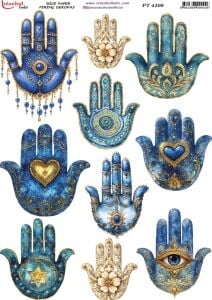 Pirinç Dekopaj Kağıdı 30x42cm PT-4208